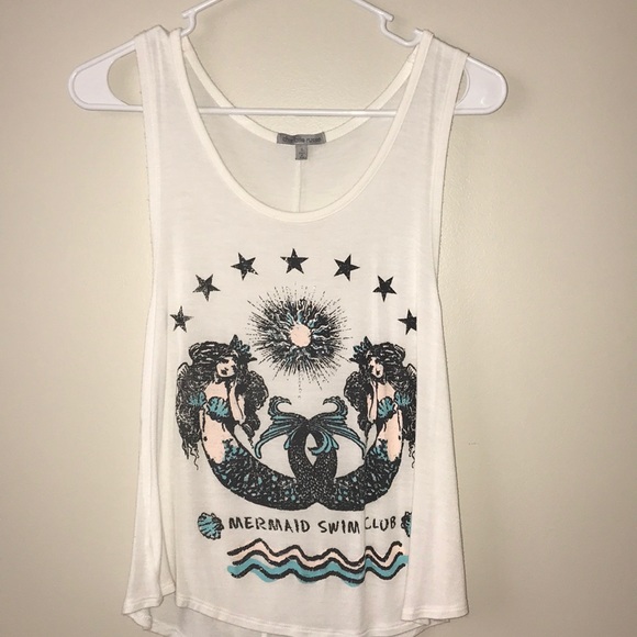 Charlotte Russe Tops - MERMAID MUSCLE TEE🧜🏻‍♀️